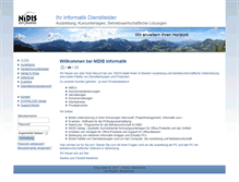 Tablet Screenshot of nidis.ch